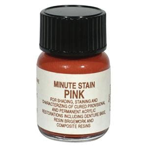 Minute-Stain Denture Accessories Colored Acrylic Pink 1/4oz/Bt