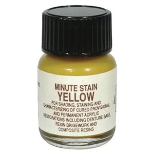 Minute-Stain Denture Accessories Colored Acrylic Yellow 1/4oz Bt