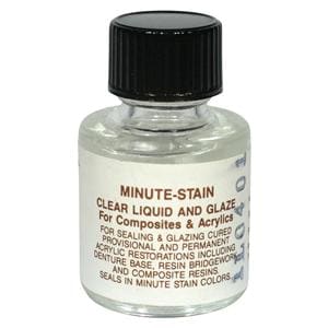 Minute-Stain Denture Accessories Glaze Clear 1/2oz/Bt