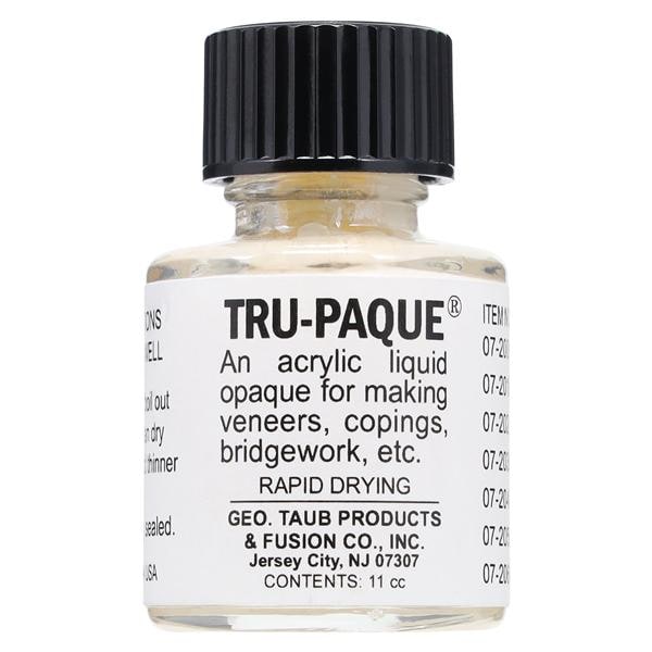 Tru-Paque Denture Resin Acrylic Opaquer Heat Cure Light Yellow 1/2oz/Bt