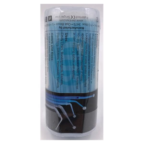 Magic-Brush Double Bending Micro Applicator Pastel Blue 150/Bx