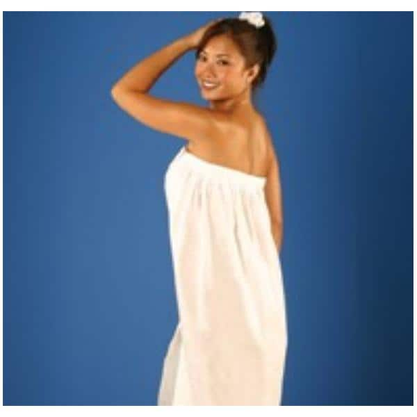 Spa Sarong White One Size Disposable 5x10/Ca