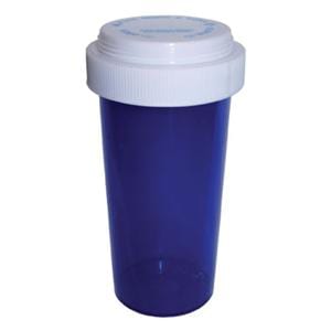 Medicine Vial Plastic 13 Dram Blue Reusable 275/Ca