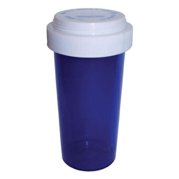 Medicine Vial Plastic 13 Dram Blue Reusable 275/Ca