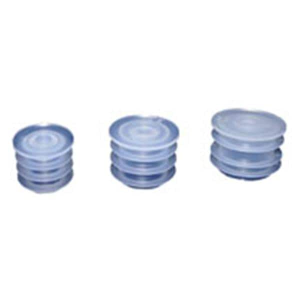 Adapter Cap Plastic 24mm Transparent Reusable 100/Pk