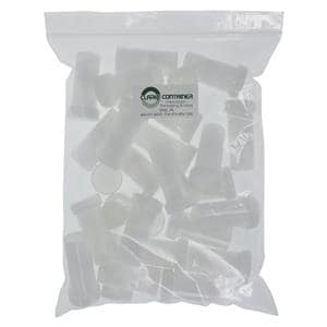 Healing Ointment Container Plastic 0.5oz White Reusable 24/Pk