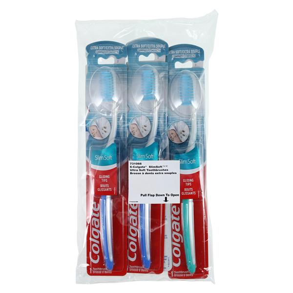 Colgate Slimsoft Manual Toothbrush Adult Compact Soft 6/Bx, 12 BX/CA