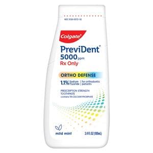 Colgate PreviDent Ortho Defense Toothpaste NaF Mild Mint 3.4oz/Bt