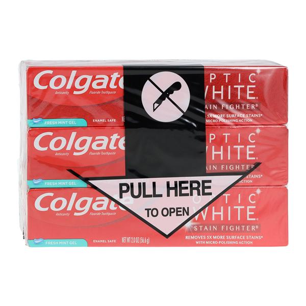 Colgate Optic White Whitening Gel Toothpaste 2 oz Fresh Mint 24/Ca