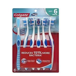 Colgate 360 Manual Toothbrush Adult Ultra Compact Soft 6/Bx