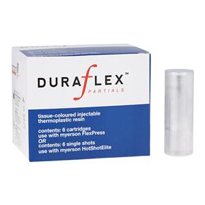 DuraFlex Denture Resin Cartridge Tissue Tone Pink Medium 6/Pk