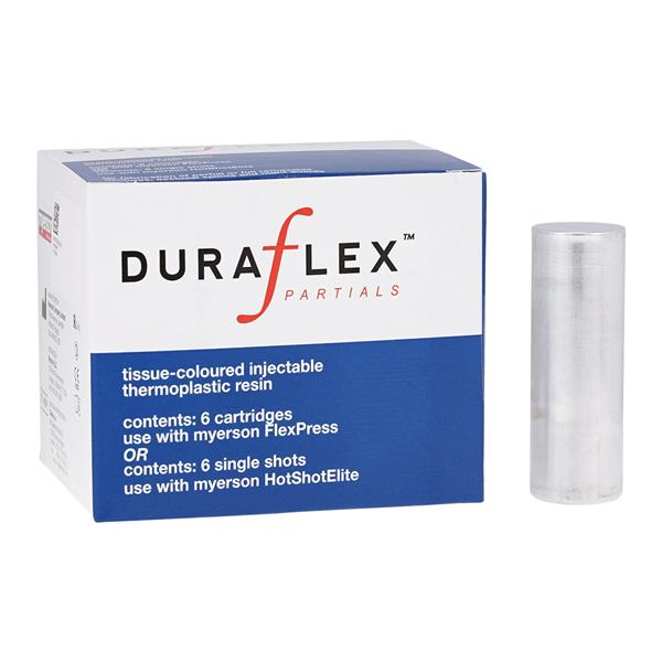 DuraFlex Denture Resin Cartridge Tissue Tone Pink Medium 6/Pk