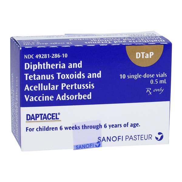 Daptacel DTaP Pediatric Injectable 0.5mL SDV 10/Pk