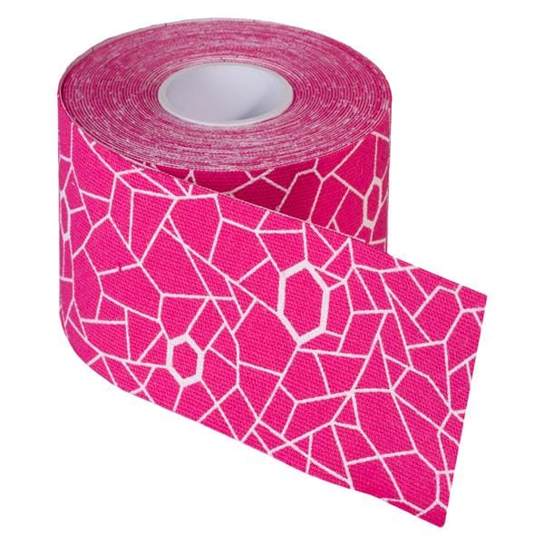 TheraBand Kinesiology Tape Elastic 2"x16.4' Pink/White Ea