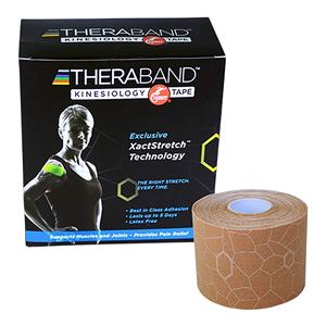 TheraBand Kinesiology Tape 98% Cotton/2% Spandex 2"x16.4' Beige 6Rl/Bx