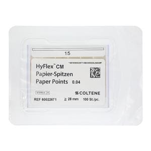 Hyflex CM Absorbent Points Size #15 0.04 100/Pk