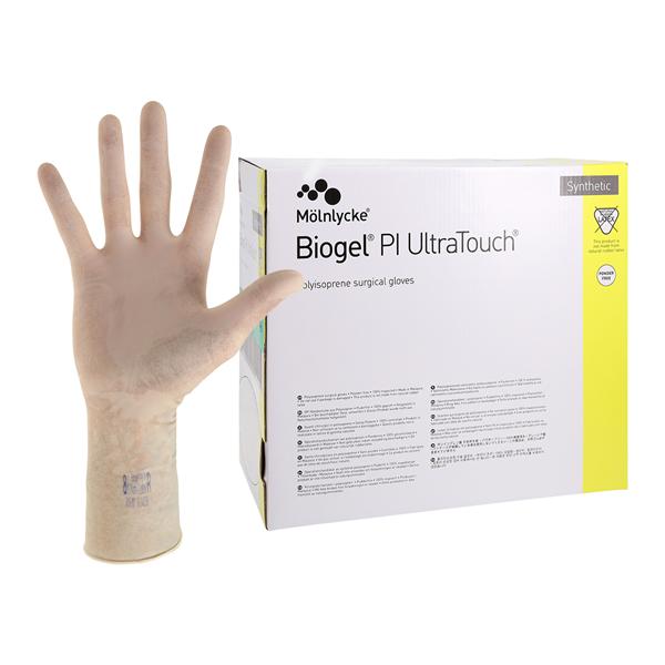 Biogel PI UltraTouch Synthetic Surgical Gloves 6.5 Straw, 4 BX/CA