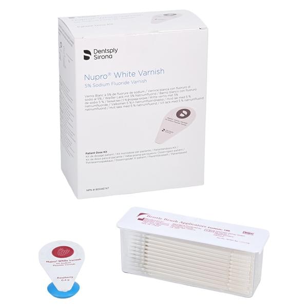 NUPRO Fluoride Varnish Unit Dose 5% NaF 0.4 mL Raspberry White 100/Bx, 4 BX/CA