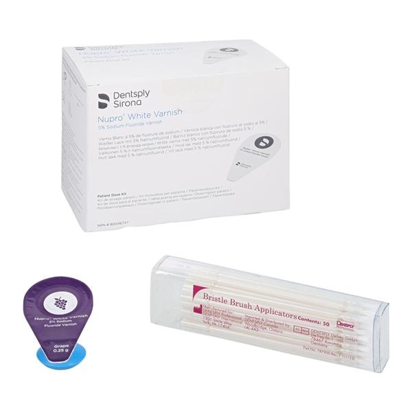 NUPRO Fluoride Varnish Unit Dose 5% NaF 0.25 Gm Grape White 50/Bx