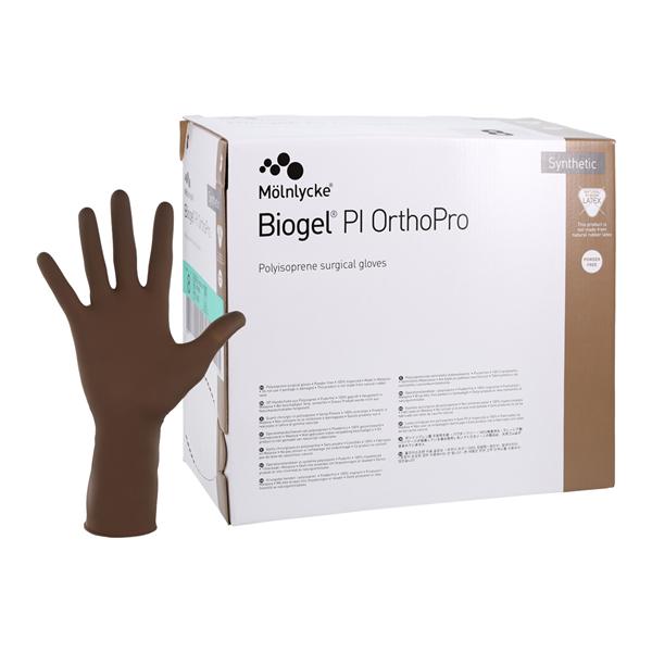 Biogel Skinsense Polyisoprene Surgical Gloves 7.5 Brown, 4 BX/CA