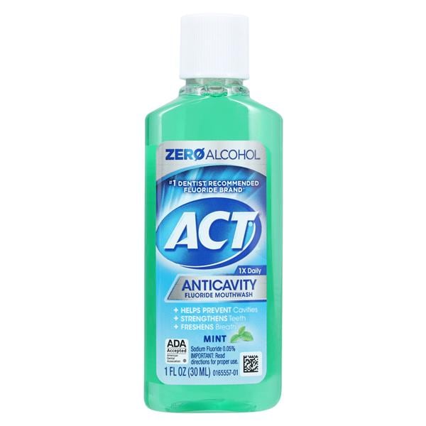 ACT Anticavity Mint Mouthwash 1 oz 48/Ca