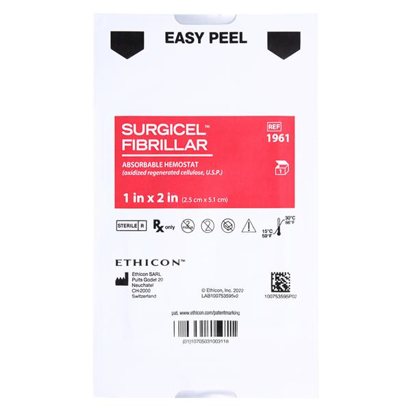 Surgicel Fibrillar Hemostat Cellulose Dressing