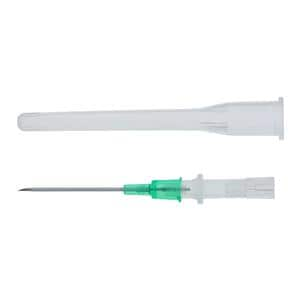 Jelco Peripheral IV Catheter 18 Gauge 1-1/4" Green Straight Ea