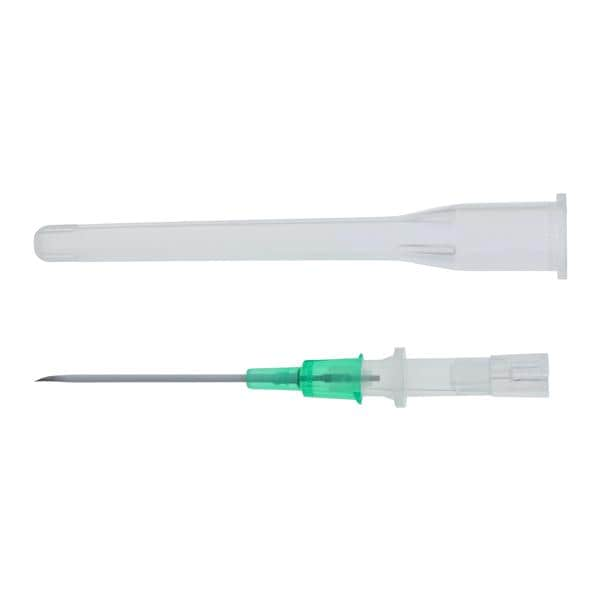 Jelco Peripheral IV Catheter 18 Gauge 1-1/4" Green Straight Ea