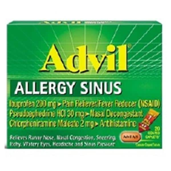 Advil Allergy/Sinus Oral Caplets 200mg/30mg 20/Bx