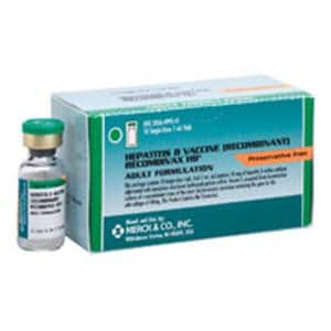 Recombivax-HB Hepatitis B Adult Injectable 0.5mL SDV 1mL 10/Pk