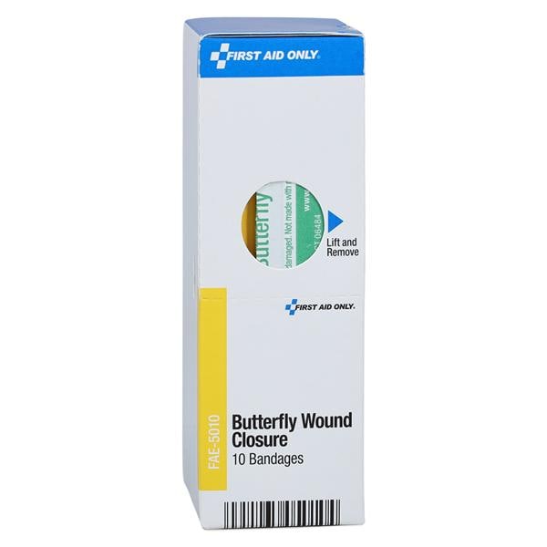 First Aid Only Wound Closure Bandage Plastic 4-1/4x1-1/2" White Sterile 10/Bx