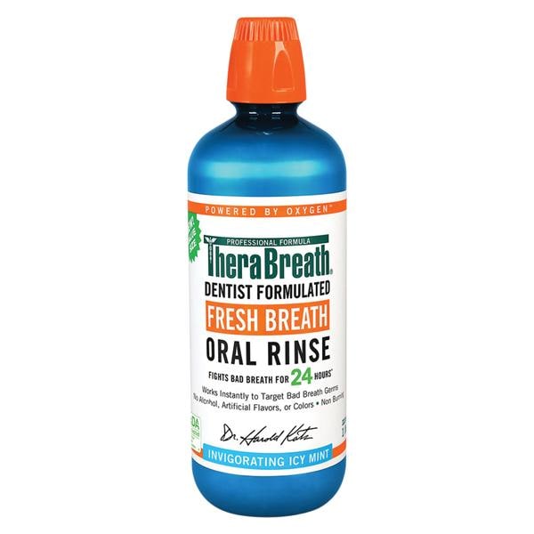 TheraBreath Icy Mint Mouth Rinse 1 Liter 2/Pk