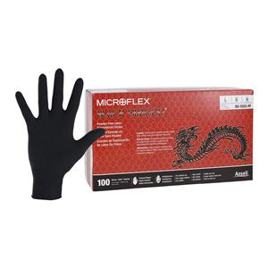 MICROFLEX Black Dragon Exam Gloves Large Standard Black Non-Sterile