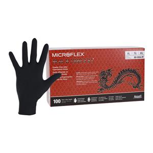 MICROFLEX Black Dragon Exam Gloves X-Large Standard Black Non-Sterile