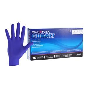 Cobalt Nitrile Exam Gloves Small Blue Non-Sterile, 10 BX/CA