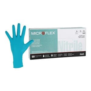 Microflex Nitrile Exam Gloves X-Large Extended Green Non-Sterile