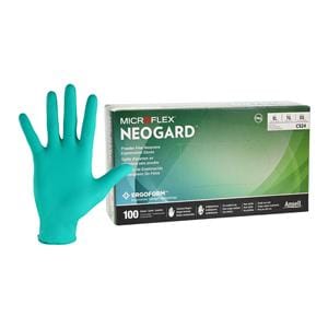 MICROFLEX Neogard Neoprene Exam Gloves X-Large Standard Green Non-Sterile