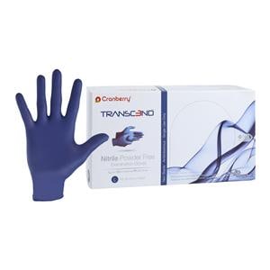 Transcend Nitrile Exam Gloves Large Standard Matte Blue Non-Sterile