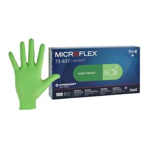 MICROFLEX Neosoft Neoprene Exam Gloves Medium Standard Green Non-Sterile