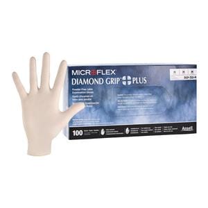 MICROFLEX Diamond Grip Plus Exam Gloves Medium Standard Natural Non-Sterile