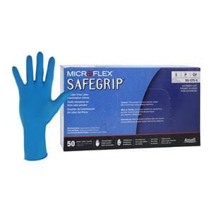 MICROFLEX SafeGrip Exam Gloves Small Extended Blue Non-Sterile