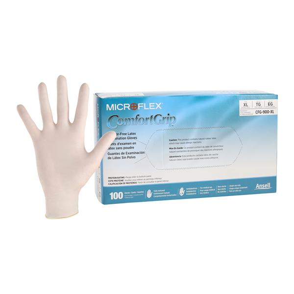 MICROFLEX ComfortGrip Exam Gloves X-Large Standard Natural Non-Sterile