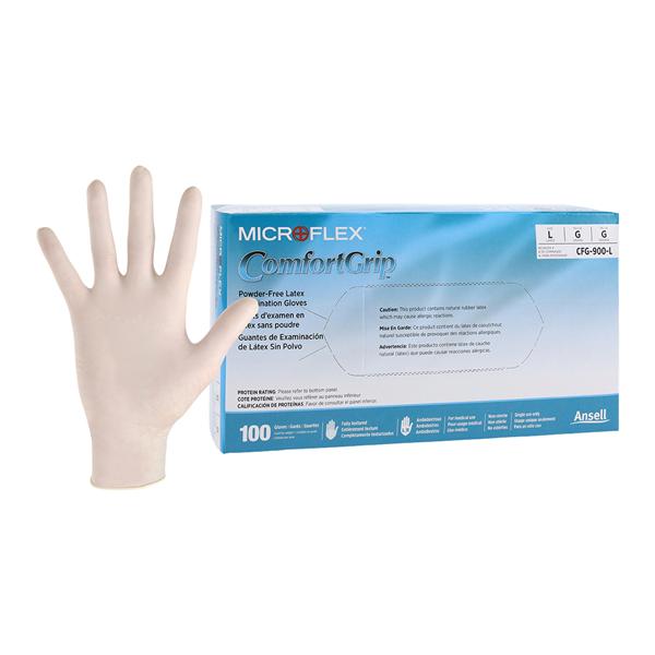 MICROFLEX ComfortGrip Neoprene Exam Gloves Large Standard Natural Non-Sterile