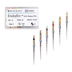 Endoflex File 21 mm Size 30 Nickel Titanium 0.04 6/Pk