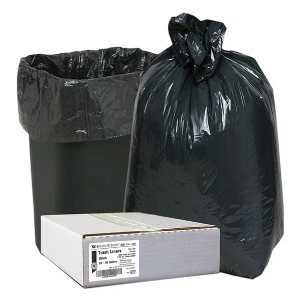 Bag Trash 20-30gal Low Density Plastic 0.39mil Bulk 30x36" Black 250/Ca