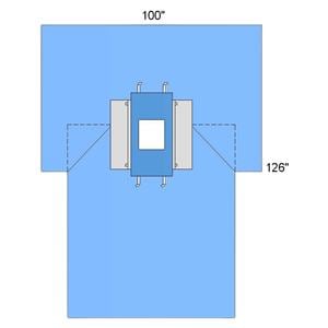 100x126" Sterile Laparoscopic Drape