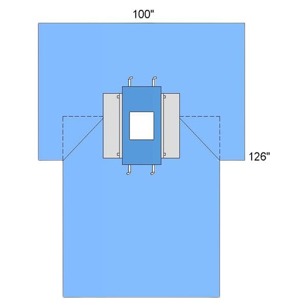 100x126" Sterile Laparoscopic Drape