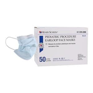 Criterion Earloop Face Mask Blue Pediatric 50/Bx