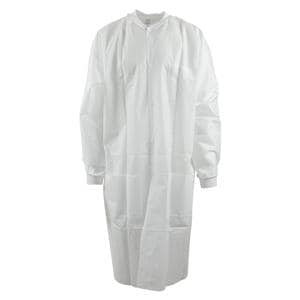 Maxi-Gard Protective Lab Coat SMS Large White 10/Pk