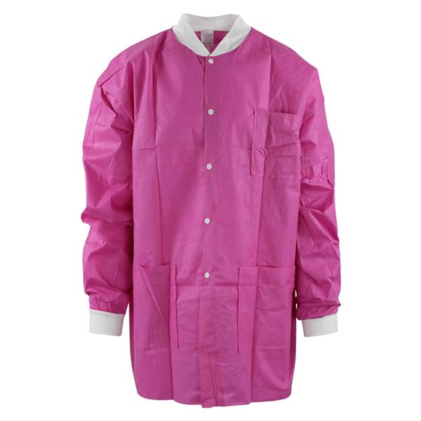 Maxi-Gard Protective Jacket SMS Medium Raspberry 10/Pk